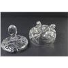 Image 3 : Pinwheel Crystal Butter Dish - Pinwheel Crystal Footed Sugar Bowl
