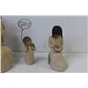 Image 2 : (4) Willow Tree Pottery Ornaments