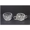 Image 4 : Pinwheel Rose Bowl - Pinwheel Oil Jar - (2) Crystal Sugar Bowls
