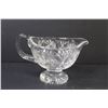 Image 4 : Pinwheel Crystal Gravy Boat - Crystal & Glass Dishware