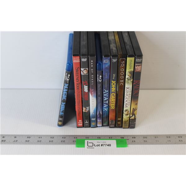(10) DVDS: Magic Mike, Radio, 10,000BC, Avatar, Sweeny Todd, Misc.