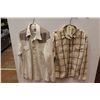 Image 1 : (2) Men's Western Button-up Shirts - Size Large