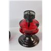 Image 2 : Red Glass Kerosene Lamp Bottom, Walrus Mug, Wax/Oil Scent Melter