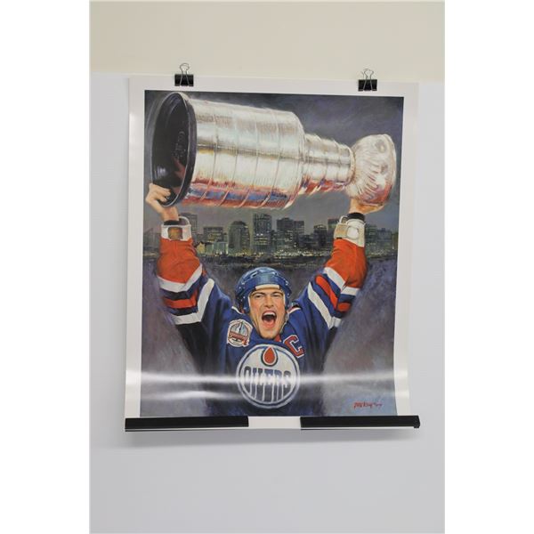 Edmonton Oilers Mark Messier Print - 19 3/4" x 24 1/2"