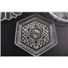 Image 3 : (2) Glass Dishes, Hexagon Crystal Dish