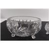 Image 4 : (2) Footed Crystal Bowls