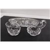 Image 2 : Crystal Cream and Sugar Set, Glass Bowl and Jar