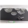 Image 1 : (5) Glass Bowls - Chipped, (2) Spoons