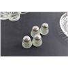 Image 5 : (3) Pairs Salt and Pepper Shakers, (2) Glass Divided Bowls, Misc.