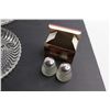 Image 7 : (3) Pairs Salt and Pepper Shakers, (2) Glass Divided Bowls, Misc.
