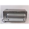 Image 5 : Black & Decker Brushed Aluminum Toaster Oven - Powers Up 22" Wide 12" High