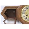 Image 3 : Vintage Wooden Wall "Glory" 31 Day Clock - With Pendulum & Winding Key Untested