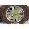 Image 5 : Vintage Wooden Wall "Glory" 31 Day Clock - With Pendulum & Winding Key Untested