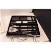 Image 6 : (10 pc) Paint Brush Set (NIB) & (12 pc) BBQ Set w/Hard Case (New)