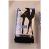 Image 2 : (6 pr) Hanes Convertible Tights - Black Size Medium (NIP)
