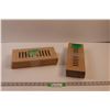 Image 1 : (2 sets of 3) Oak Hardwood Flush Mount Floor Registers (4"x10" & 2.5"x12")