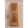 Image 7 : (2 sets of 3) Oak Hardwood Flush Mount Floor Registers (4"x10" & 2.5"x12")