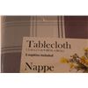 Image 3 : Elegance Collection Plaid Table Cloth w/6 Napkins Included - 60"x84" (NIP)