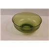 Image 2 : Green Glass Fruit/Serving Bowl