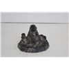 Image 1 : The Wolf Sculptures "Beaver Family" Soap Stone Carving