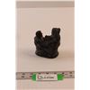 Image 1 : The Wolf Sculptures "Children w/Seal" Soap Stone Carving