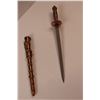 Image 4 : Asian Inspired Stainless Dagger w/ Faux Bronze Sheath (Made in China)