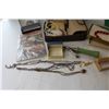 Image 6 : Philishave Shaver - Wooden Flowers - Assorted Costume Jewelry - Misc. Items