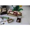 Image 7 : Philishave Shaver - Wooden Flowers - Assorted Costume Jewelry - Misc. Items