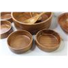 Image 2 : Wooden Salad Bowl Set - Wooden Bowl
