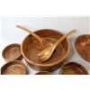Image 3 : Wooden Salad Bowl Set - Wooden Bowl