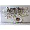 Image 1 : 25th Anniversary Glasses - Assorted Glasses - Candle Stick Holder - Collie Plate