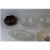Image 5 : Assortment of Ceramic Dishware - Glass Bowls - Cut Glass Dish