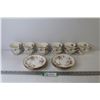 Image 1 : (6) Paragon Tea Cups & Saucers (one cup is cracked)