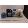 Image 1 : (4) Shop Items - Ice Melt (Close to Empty), OEM 50/50 Premixed Antifreeze "Blue/Blue II" for Imports