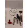 Image 3 : Various Shop Items - Gear Clamps, Carpenters Brace, Screwdriver Handles, Glass Cutter, Needle Nose P