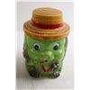 Image 4 : (2) Cookie Jars - Basket Jar has Chip