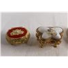 Image 2 : (7) Trinket Boxes, Cat Candleholder