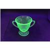 Image 6 : Uranium Glass Sugar Holder, (2) Bells, Misc.