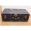 Image 3 : Vintage Metal Trunk - 30" x 16" x 10" H