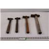 Image 1 : (4) Ball Peen Hammers of Various Sizes