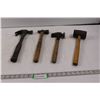 Image 1 : (4) Hammers - Claw, Ball Peen, Sheet Metal/Bodyman & Rubber Mallet