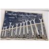 Image 2 : (11 pc) Tool Tech Combination Wrench Roll Set (3/8" to 1")