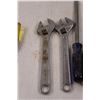 Image 3 : (6) Flat Head Screwdrivers (Varying Sizes), (2) Fuller No.10 Adjustable Wrenches, (3) Fuller Chisels