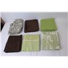 Image 4 : Brown Bedspread - 7.5' x 5.5'; (2) Pillow Shams; Pillowcases, Flat Sheet