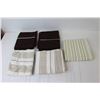 Image 5 : Brown Bedspread - 7.5' x 5.5'; (2) Pillow Shams; Pillowcases, Flat Sheet