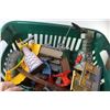 Image 6 : *Laundry Basket of Assorted Plastic & Wooden Toy Train Sets (some are Thomas Toys)