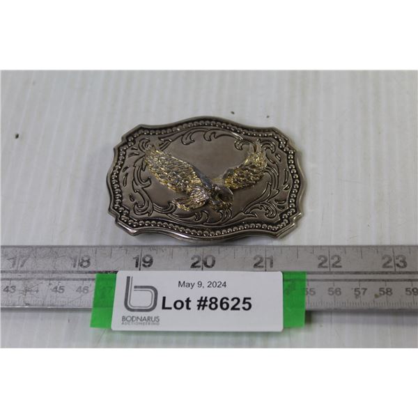 Silver Eagle Belt Buckle (missing metal loop on Back)