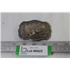 Image 1 : Silver Eagle Belt Buckle (missing metal loop on Back)