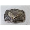 Image 3 : Silver Eagle Belt Buckle (missing metal loop on Back)