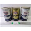 Image 1 : (3) Quarts of Texaco Havoline Motor Oil-sealed cans-cannot ship